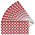 10 Sheets 1 to 50 Number Stickers Vinyl Consecutive Number Stickers Self Adhesive Decal for Indoor and Outdoor Waterproof Labels Number Inventory Stickers for Inventory Classification(Red,1 Inch)