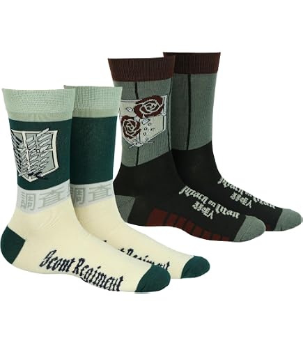 Attack on titan scout boots w/levi socks Survey Corps Attack on Titan Socks | Anime Ape main image 2