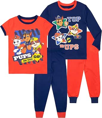 Amazon.com: Paw Patrol Pijamas para niños, paquete de 2 : Ropa, Zapatos y  Joyería