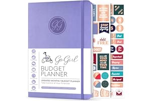 GoGirl Budget Planner – Monthly Financial Planner Organizer Budget Book. Expense Tracker Notebook Journal to Control Money, Compact (Lavender)