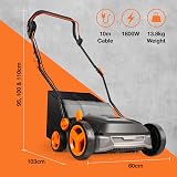 VonHaus 1800W Artificial Grass Brush – 370mm Width, 45L Bag, 10m Cable view 2