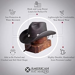 American Hat Makers Cyclone Medium Leather Cowboy