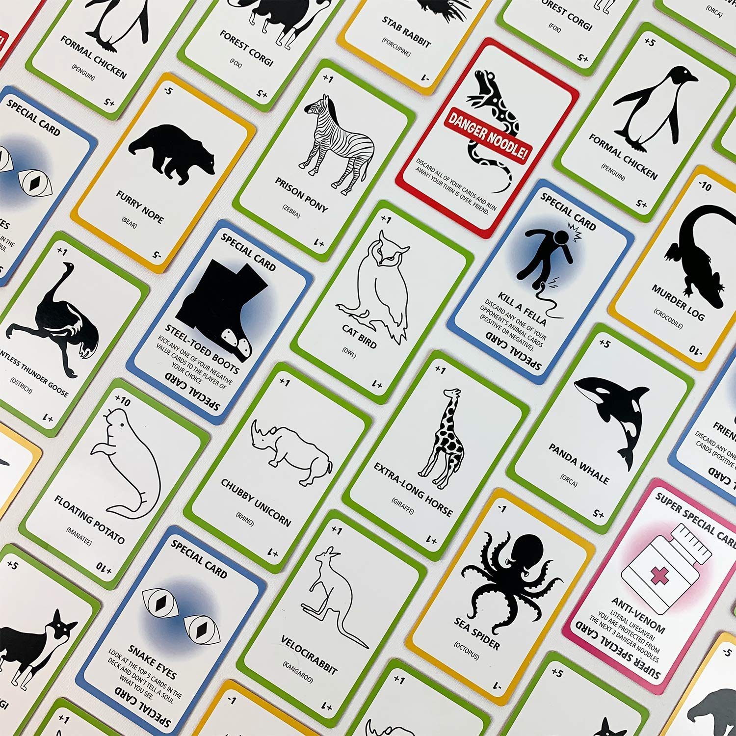 University Games | Danger Noodle Family Card Game, for 2 to 8 Players Ages 12 and Up