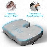 FORTEM Memory Foam Office Chair Cushion Non Slip Cover Washable Memory Foam Seat view 3