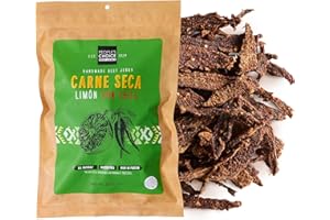 PEOPLE'S CHOICE BEEF JERKY People’s Choice Beef Jerky – Carne Seca – Limón Con Chile – 16g Protein – Sugar Free, Zero Carb, Keto Friendly – Dry Texture – Made in USA – 1 Pound (16 oz) Bag