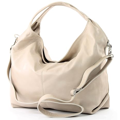 modamoda de - DS26 - ital Damenhandtasche aus Nappaleder