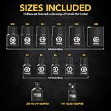 Lexivon E-Torx Socket Set 13-Piece Chrome Vanadium LX-147 E4-E20 view 6