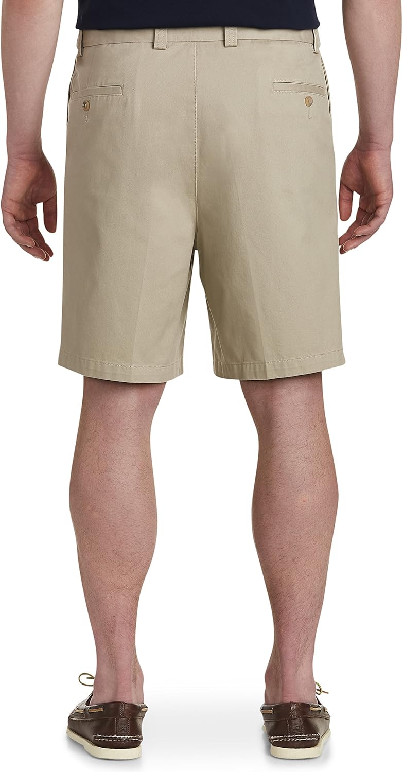 Harbor Bay by DXL Big and Tall Waist-Relaxer Pleated Shorts at  Men’s Clothing store