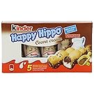 Kinder Happy Hippo Cocoa Crème, 5 individually wrapped biscuits (Pack of 10)