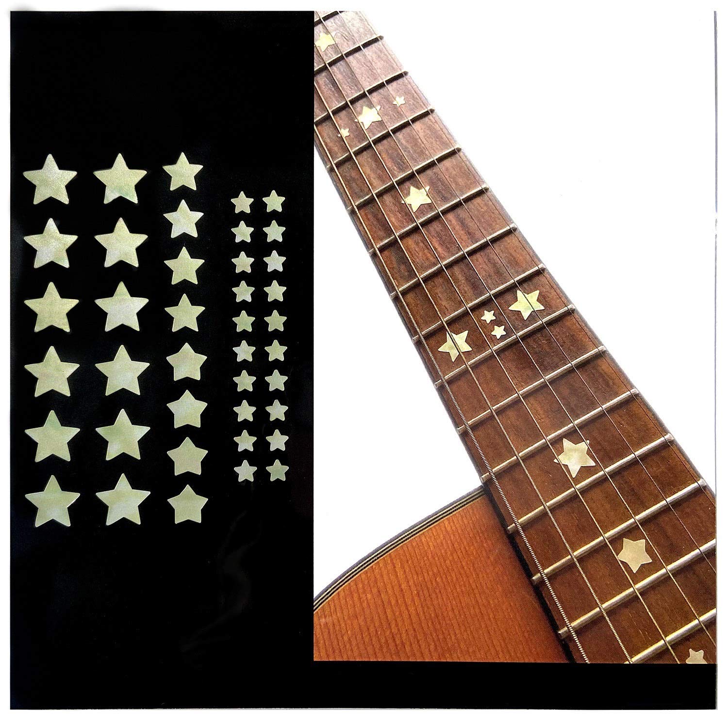 Stars Fret Markers Set - White Pearl