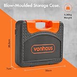 VonHaus 104-Piece Socket Set with Extension Bar Ratchet and Case view 6