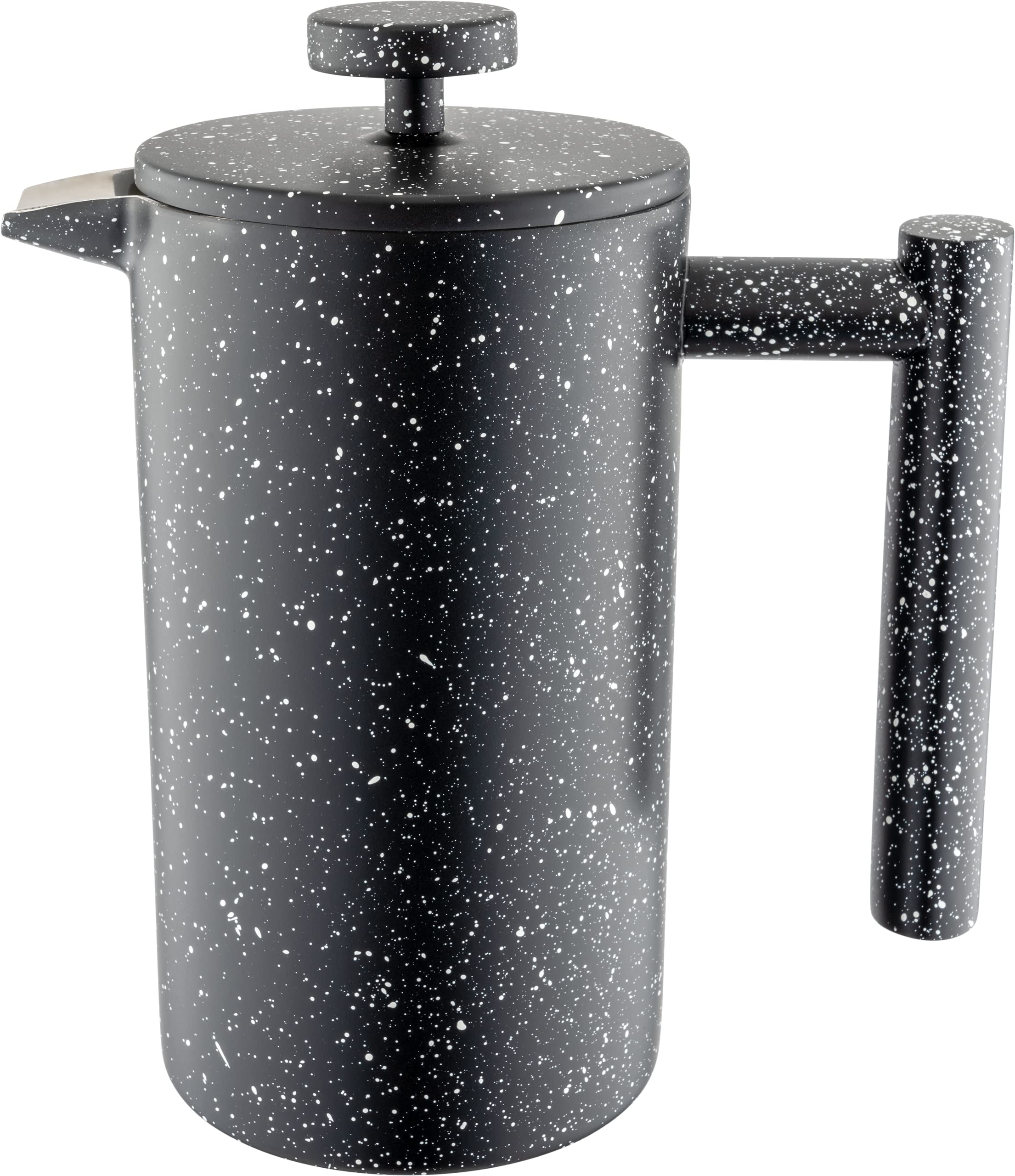 Café Olé CFD Granite Cafetière, 18/10 stainless steel double wall body and mesh filter, Black Granite effect finish, 350ml (3 espresso cups or 1 mug) — image 1