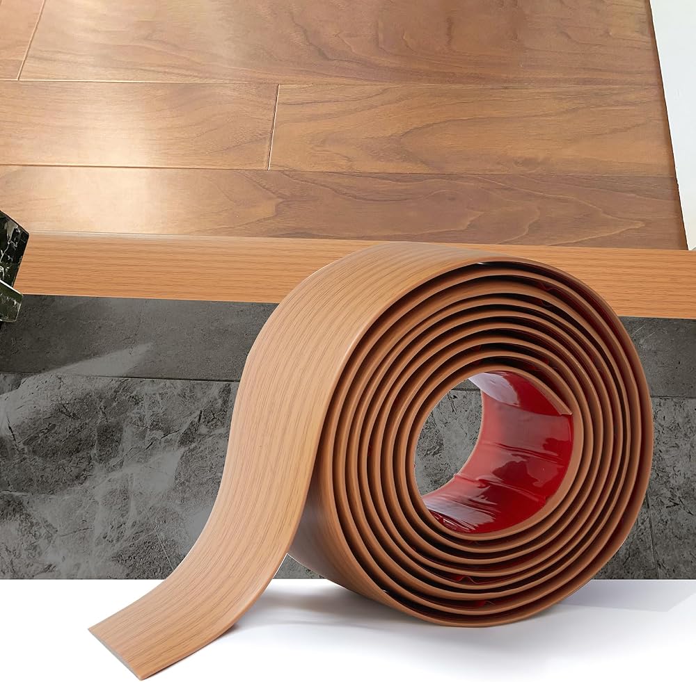 Zayejod Self Adhesive Floor Transition Strip 3M Yellow Wood Grain