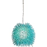 Varaluz Urchin 1-Light Mini Pendant - Aqua Velvet Finish