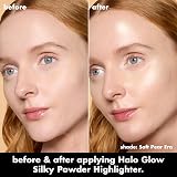 e.l.f. Halo Glow Silky Powder Highlighter for luminous skin vegan cruelty-free view 3