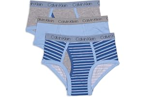 Calvin Klein Boys' Little Modern Cotton Assorted Briefs Underwear 3 Pack