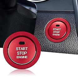 TOMALL Aluminum Engine Start Stop Push Button Cover