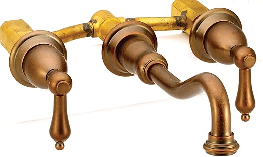 Belle Foret bfn31501 sobre encimera soporte de pared baño llave, Bronce