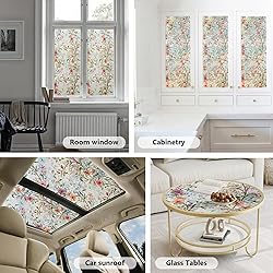 Ranzdn Window Privacy Film - Stained Glass Window