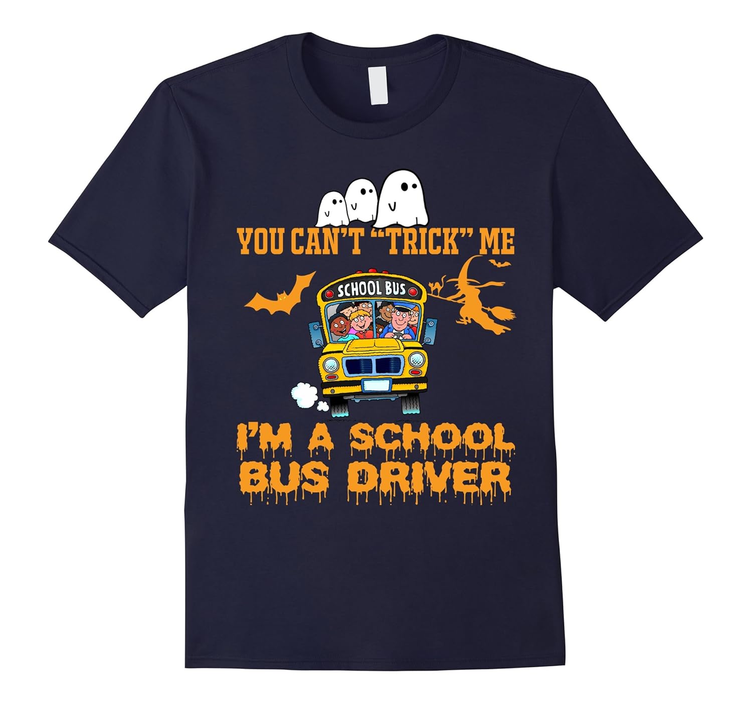 Funny T-shirt For School Bus Driver. Top Gift For Halloween-ANZ