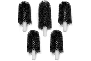 LUKETARP BRS-1722 Glass Washer Replacement Brush Set Part(4 pcs 6-inch Brushes +1 pc 7.5-inch Brush) Compatible with Bar Maid Glass Washer, Replacement SS-100, SS-101, A-200, A-205