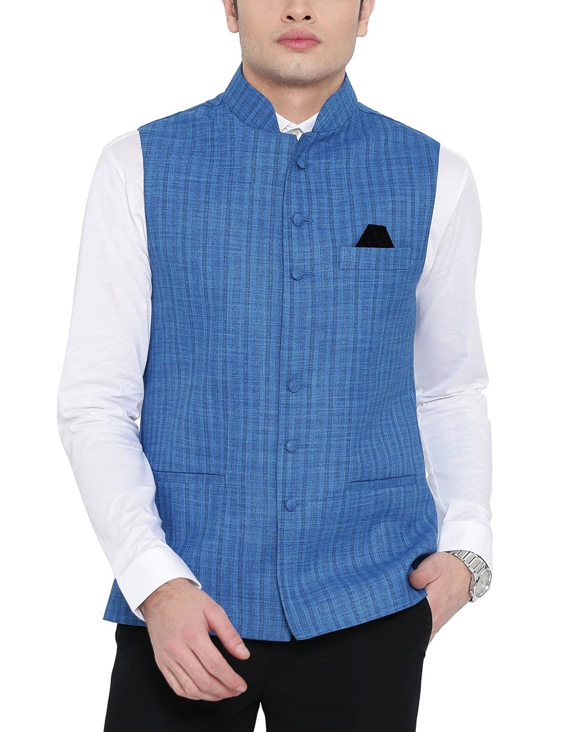 platinum studio slim fit men's waistcoat
