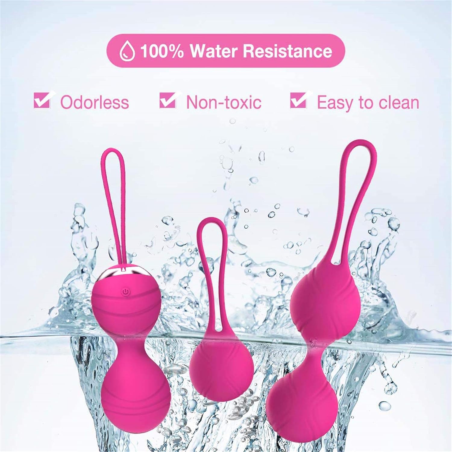 Abandship 2 in 1 Kegel Balls Kit - Kegel Exercise Weights Products for Women, 3 Weights Ben Wa Kegel Balls for Beginners & & Advanced, Doctor Recommended for Bladder Control and Pelvic Floor Training: Health & Personal Care