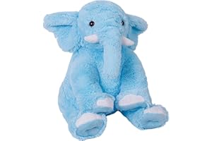 OurHonor Weighted Elephant Stuffed Animals, 5Lb Weighted Plush Giant 16in Elephant Throw Pillow Plushie for Boys, and Girls Christmas (Blue)