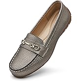 KORDAL Women's Comfortable & Lightweight Leather Loafers Slip-Ons Driving Mocs Walking Shoes Cute Business Casual Dress Shoes Work Flats for Women