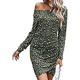 BTFBM Women Ruched Elegant Bodycon Long Sleeve Wrap Fashion Tie Dye Leopard Animal Print Casual Basic Fitted Short Dress