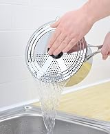 Judge Universal Draining Saucepan Lid Stainless Steel Fits 16-22cm view 2