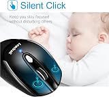 LeadsaiL Wireless Silent Optical Mouse 6 Button 1600DPI Windows Mac view 3