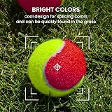 FINGER TEN Kids Tennis Balls Soft Low Compression 6 Pack Orange Red view 4