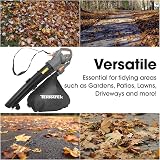 Terratek 3000W Corded Leaf Blower Vacuum 3 in 1 with Wheels 10m Cable view 6