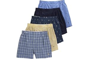 Polo Ralph Lauren Men's Classic Fit Woven Boxers 5 Pack