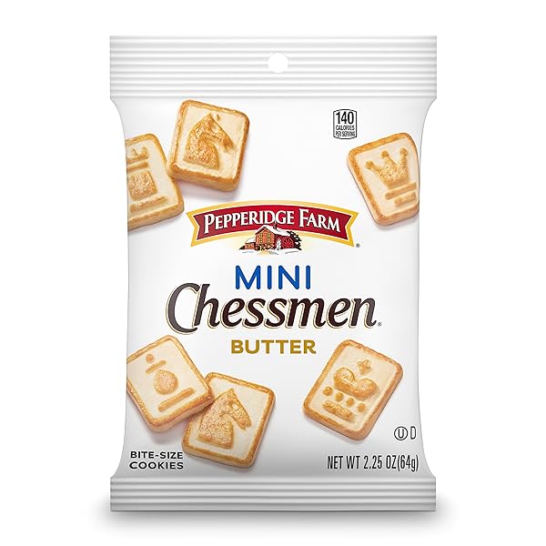 PEPPERIDGE FARM CHESSMEN MINIS BUTTER COOKIES, 8 SNACK PACKS, 2.25-OZ. EACH (PACK OF 8)