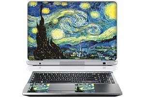 17 17.3 Inch Laptop Skin Sticker Cover Premium Sticker Cover Art Decal Decorative (Included 2 Wrist Pad Skins) - The Starring
