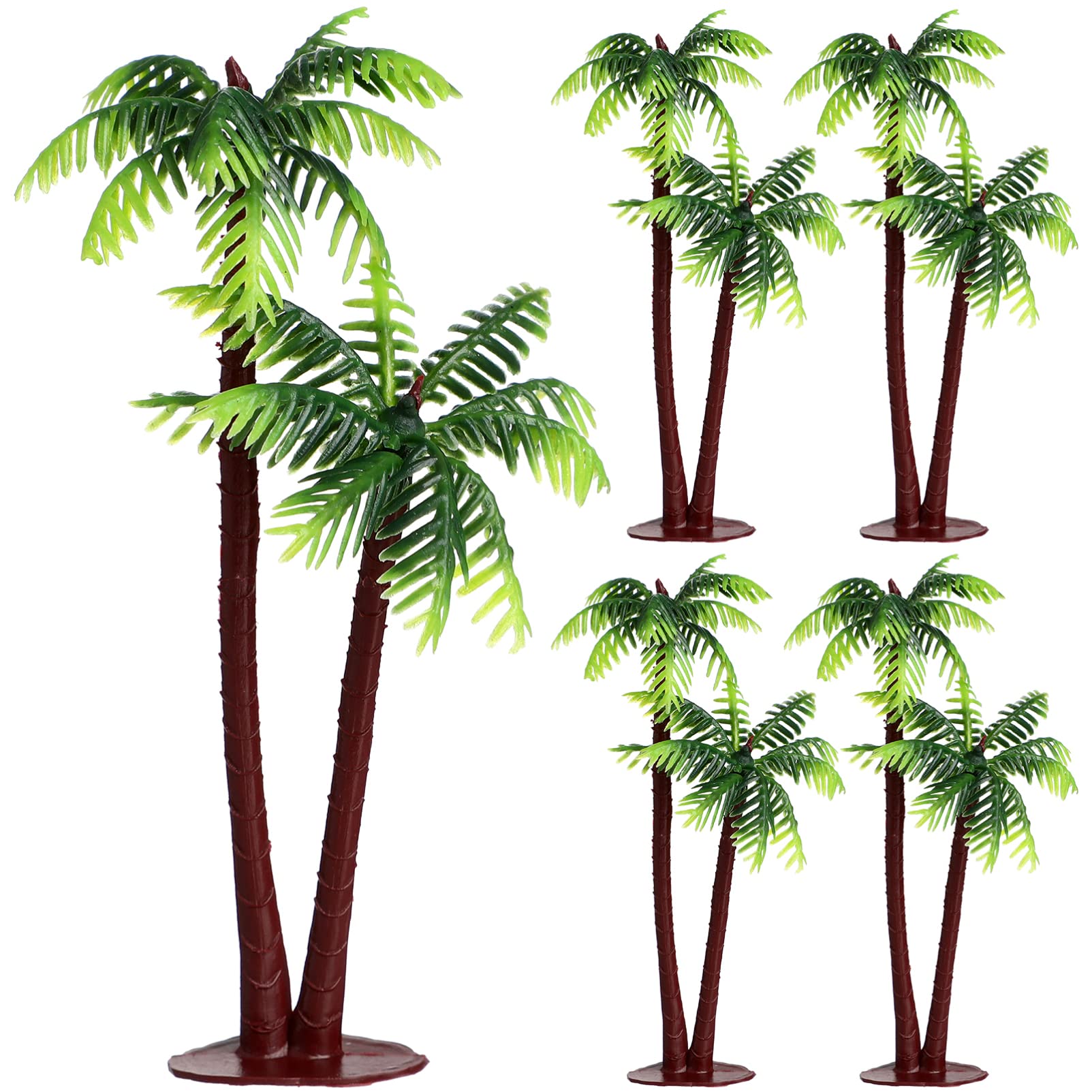 BESPORTBLE 5 Pcs Artificial Coconut Tree - Plants for Fish Tank, Fake Palm Trees Aquarium Fish Tank Micro Landscape Scenery Decoration