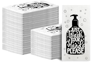 200 Disposable Bathroom Napkins, Disposable Guest Hand Paper Towels Napkins Just Wash Your Hands Please Dinner Bathroom Napki