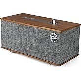 Klipsch The One Tabletop Wireless Stereo in Walnut | Bluetooth-Enabled, Multi-Room Ready, and fits Almost Anywhere