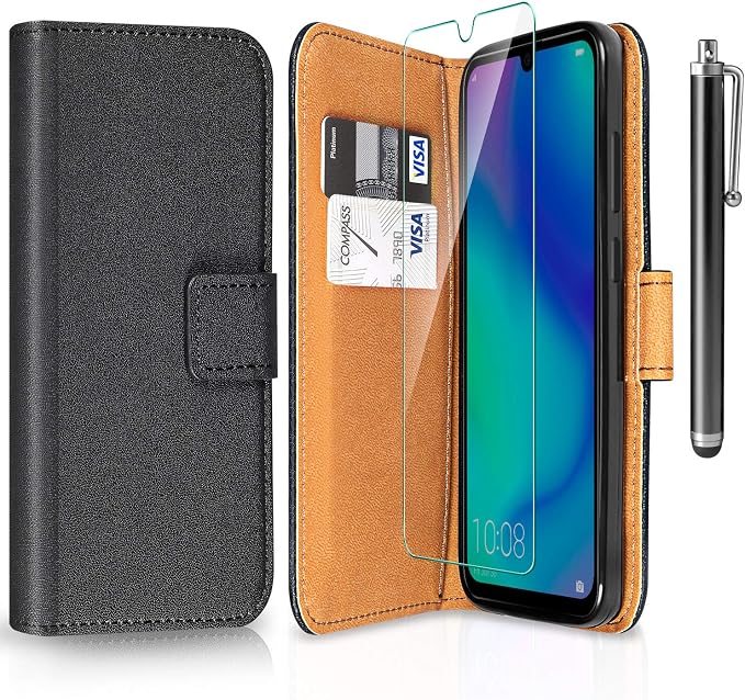 YATWIN Leder-Handyhülle Für Huawei P30 Lite Mit Standfunktion & Kartenfach – RFID-Schutz