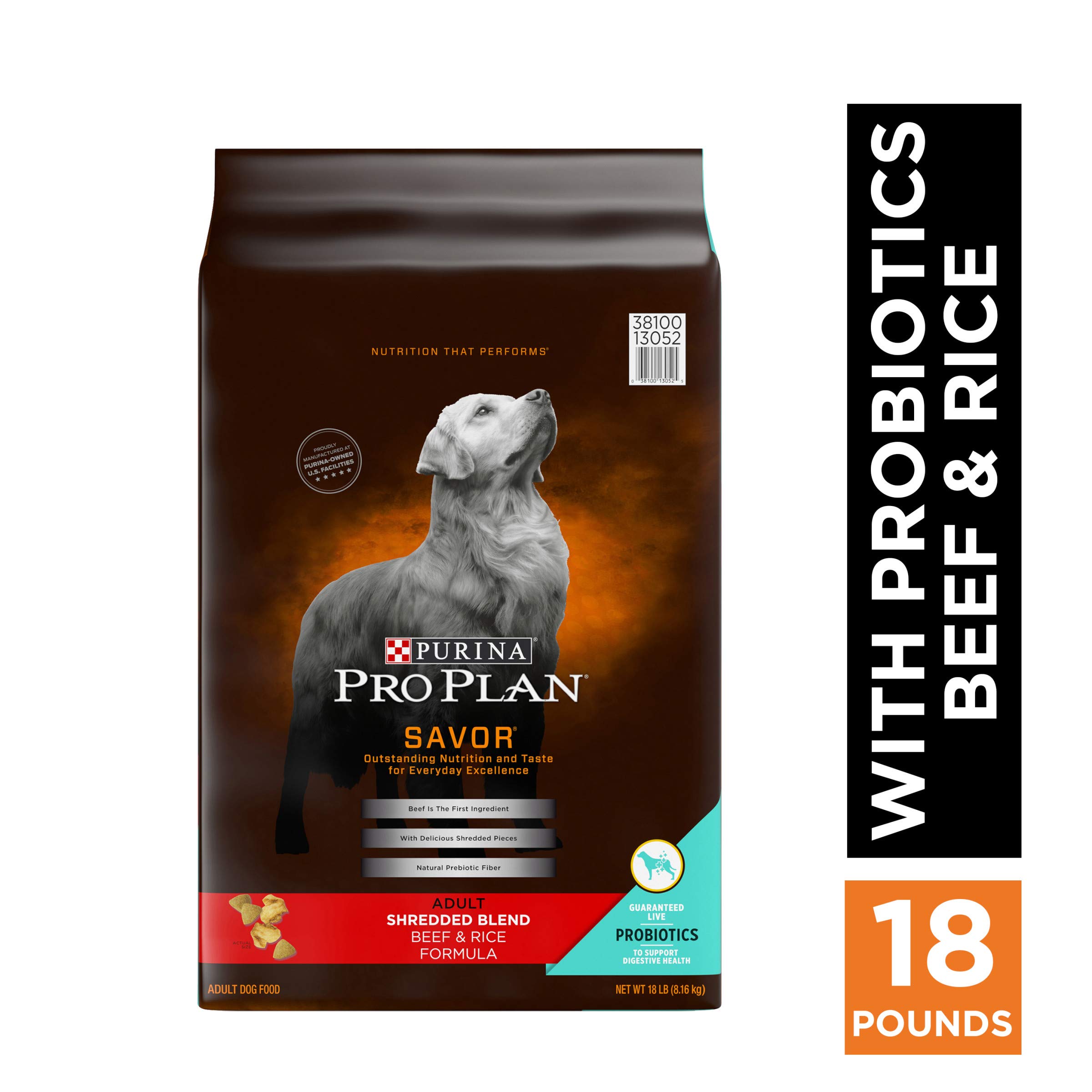 (best by: mar 2025) Purina Pro Plan SAVOR Shredded Blend With Probiotics Adult Dry Dog Food