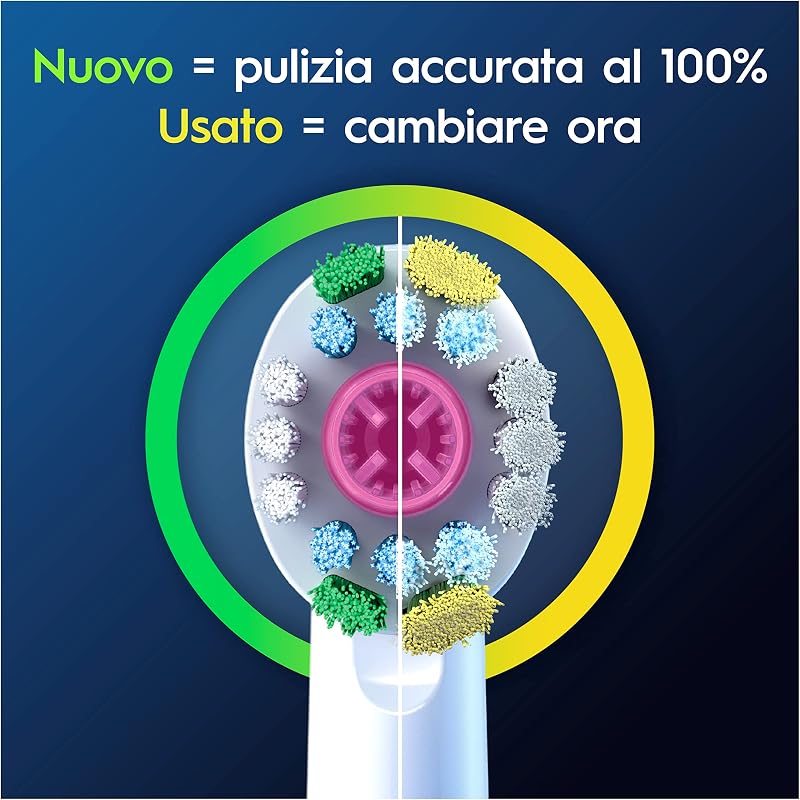 Testine di Ricambio Pro, 3D White, Bianche, 10 Ricambi