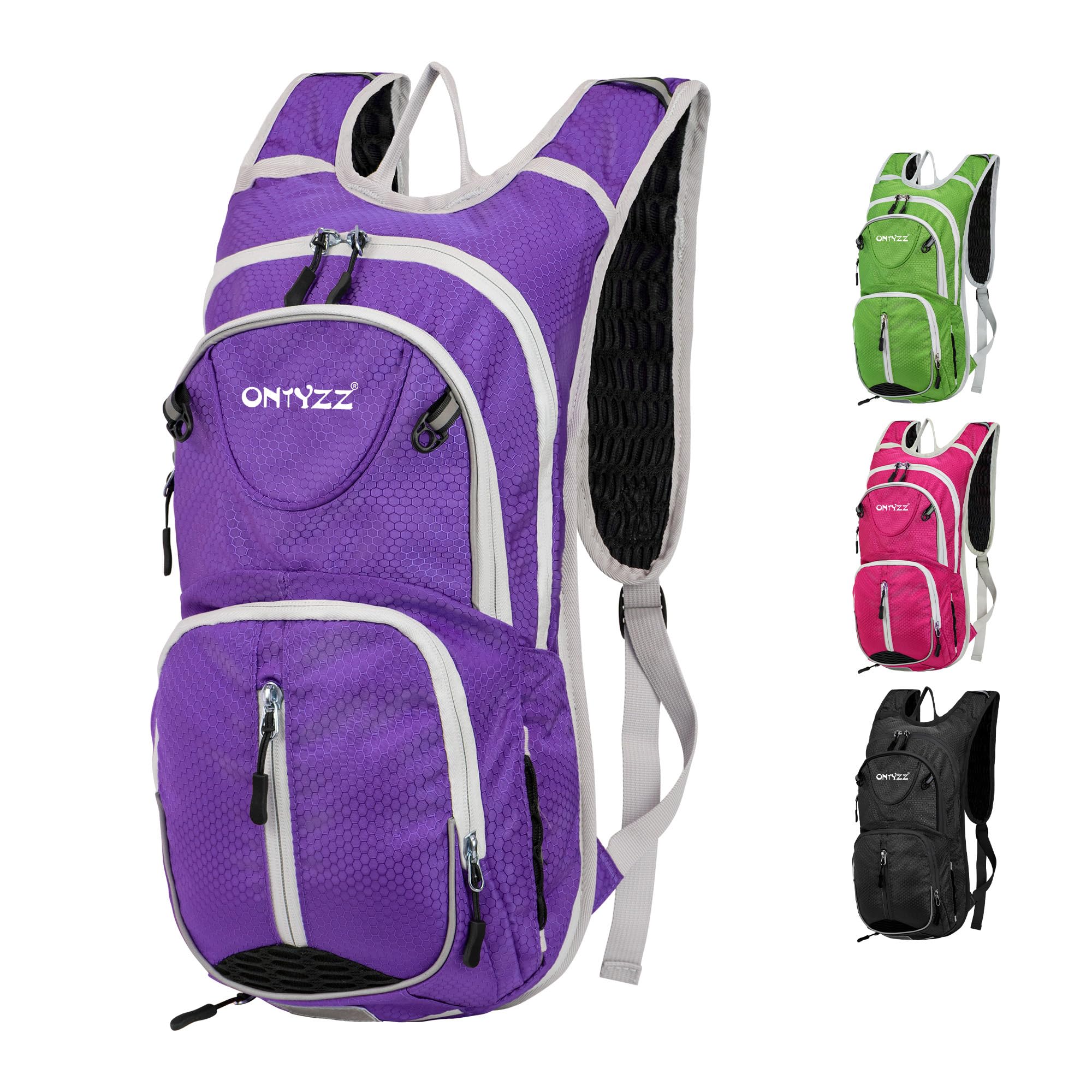 ONTYZZ Bicycle Backpack 12L Unisex Nylon Waterproof Sport Backpack for Fitness Running Hiking Climbing Camping Skiing Biking Trekking Cycling Rucksack Purple