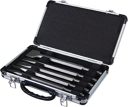 Makita Coffret Aluminium Contenant 5 Burins Dont 2 Burins Marteau Piqueur Et 1 Burin Pointu En Sds Plus Amazon Fr Bricolage