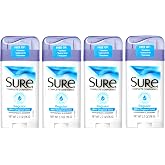 Sure Original Solid Anti-Perspirant Deodorant - 48 Hour Antiperspirant for Women and Men - Mandarin Buds, Airy Cotton, Musk Notes - Regular - 4 pc