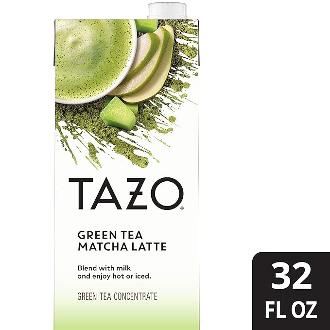 Amazon Com Tazo Concentrate Green Tea Latte 32 Oz Grocery Tea Sampler Grocery Gourmet Food