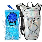 Reflective Hydration Backpack, Hydration Pack - Water Backpack with 2L Hydration Bladder, Essential for Festivals - Rave Hydration Pack for Hiking, Running, Cycling, and Festivals