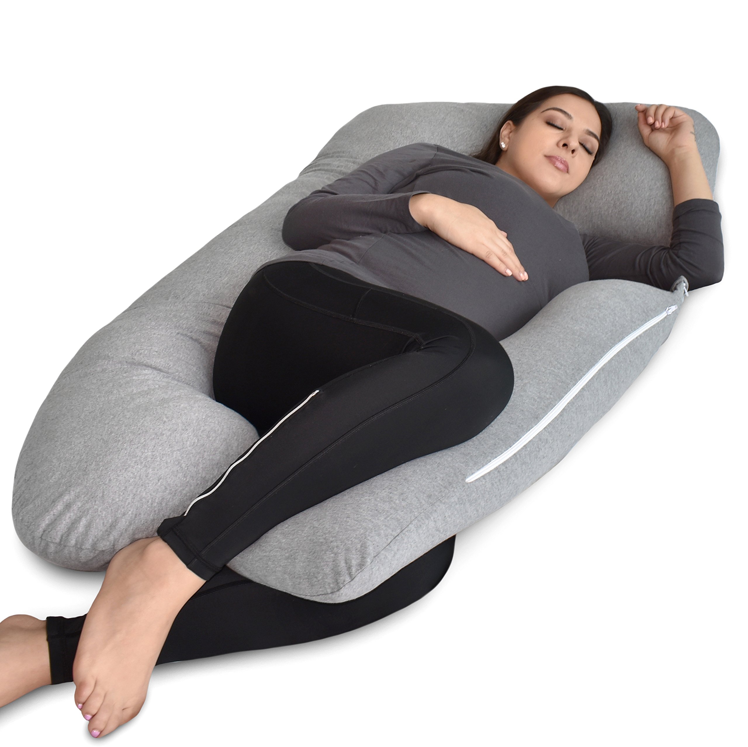 PharMeDoc Pregnancy Pillow, UShape Full Body Pillow and Maternity