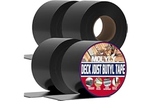 MOLYLY Joist Tape for Decking 3 inch, 3''×50' Waterproof Seal Antiseptic Joist Deck Tape, Self-Adhesive Flashing Joists Tape for Wood Decks Beams Roof
